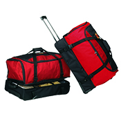 Preferred Nation The Runway Compact Rolling Duffel Red 