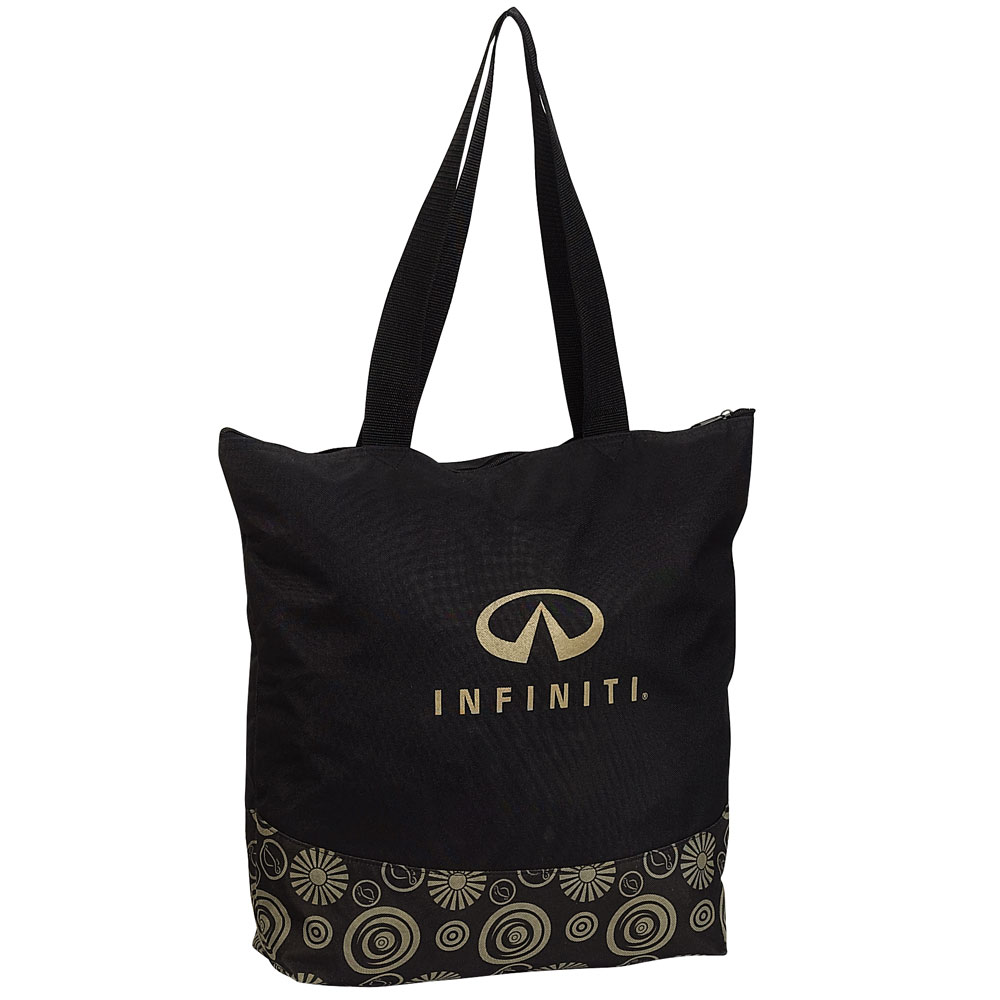 ZIPPERED COLOR POP TOTE