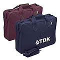 Soft Brief Double Compartment w/ leather trim, foam padded