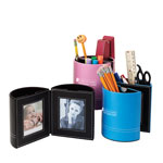 LEATHER PENHOLDER W/FRAMES