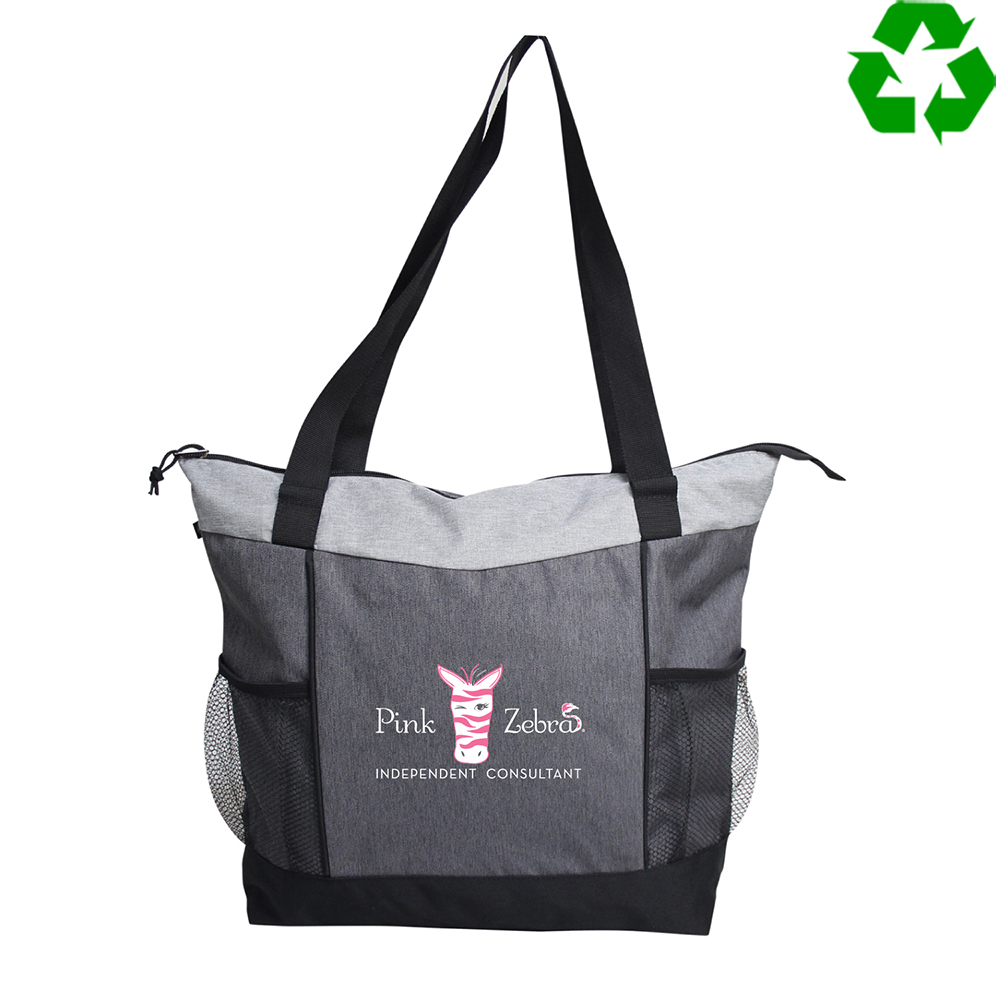 Coral rPET Zip Tote