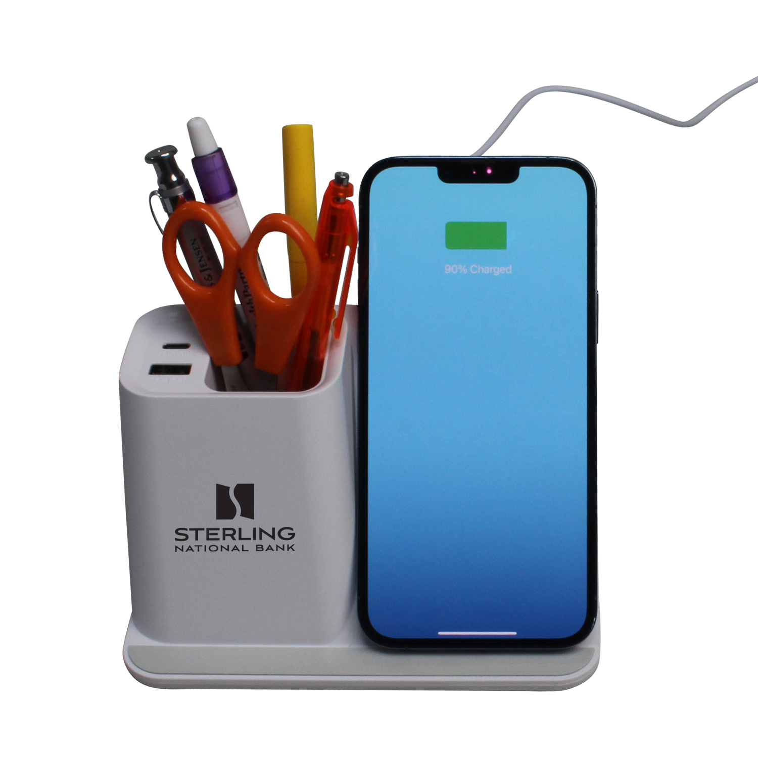 Desktop Pen Holder w/ Wireless Charging